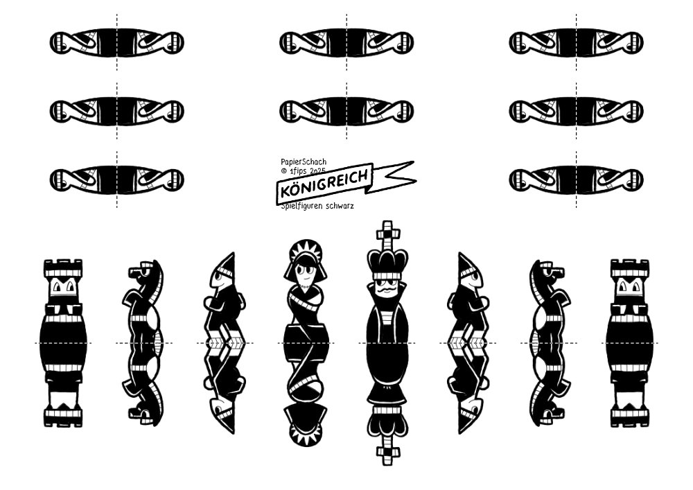 Königreich - schwarze Figuren