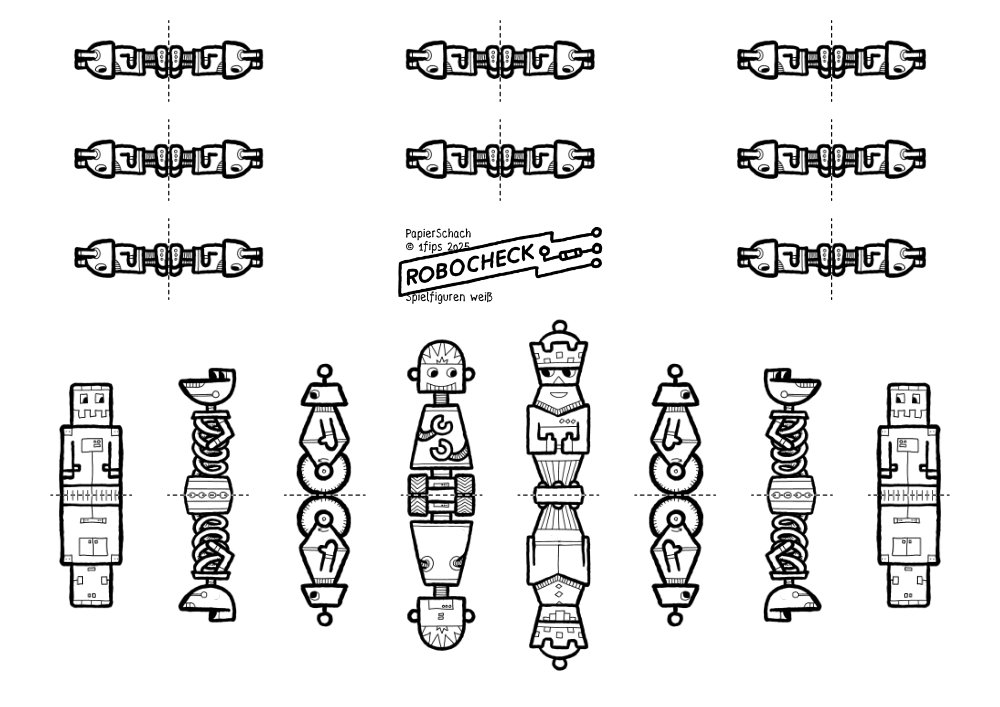 Robocheck - weiße Figuren