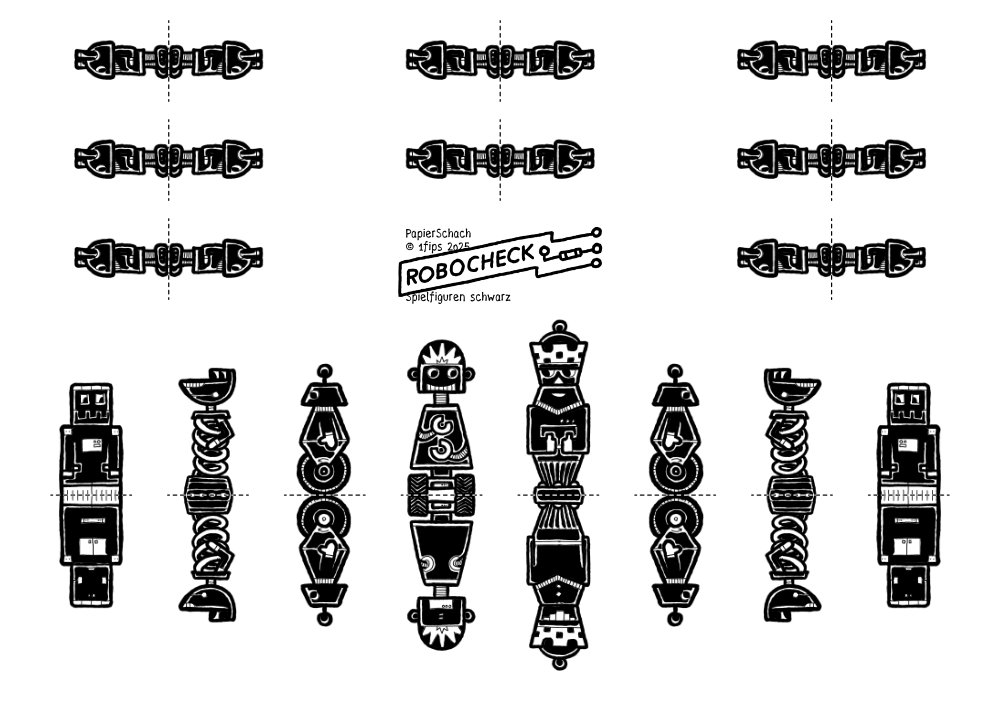 Robocheck - schwarze Figuren