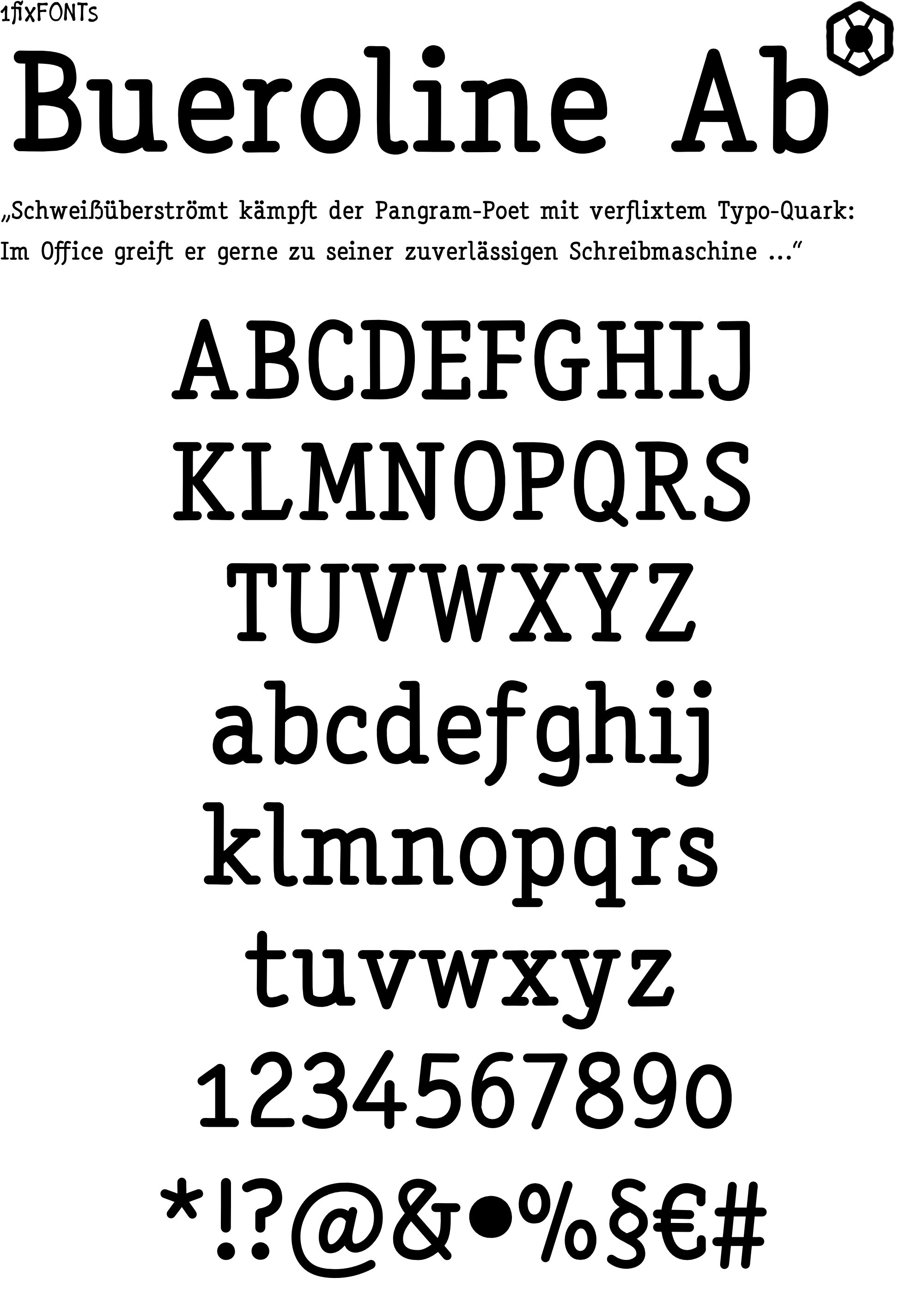Font Bueroline Ab